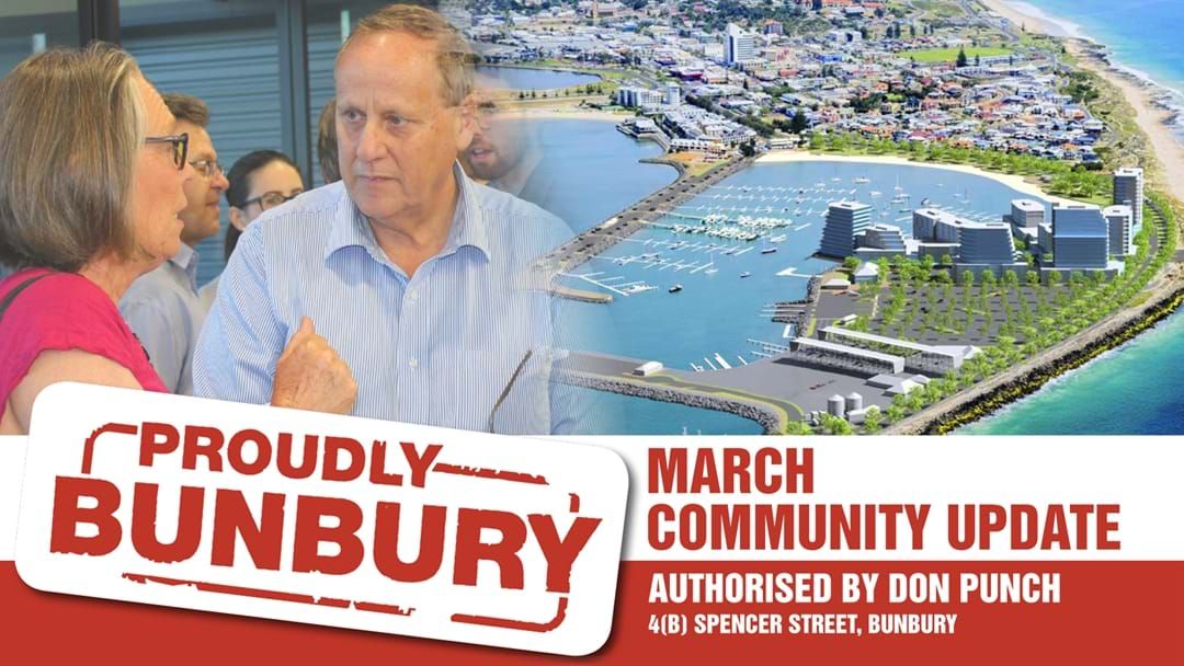 Article heading image for McGowan Government Will Soon Begin To Transform Bunbury Waterfront