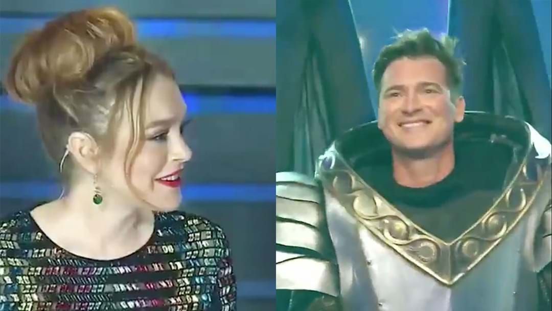 Article heading image for The Masked Singer: Adam Brand Has The Best Reaction To Lindsay Lohan’s Confusion