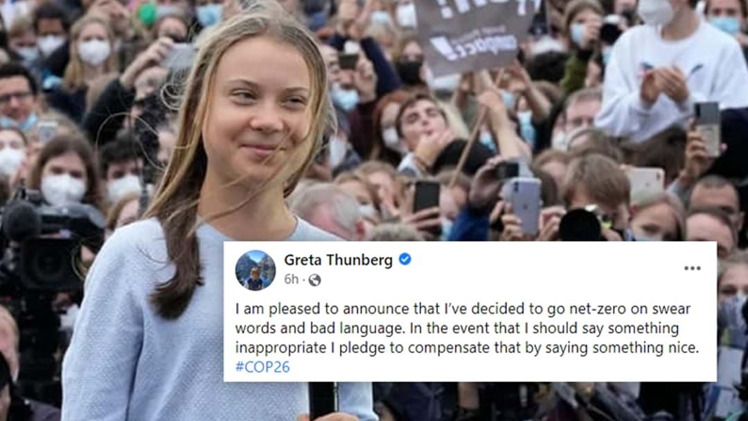 Article heading image for Greta Thunberg Announces She's Going Net-Zero On Swearing