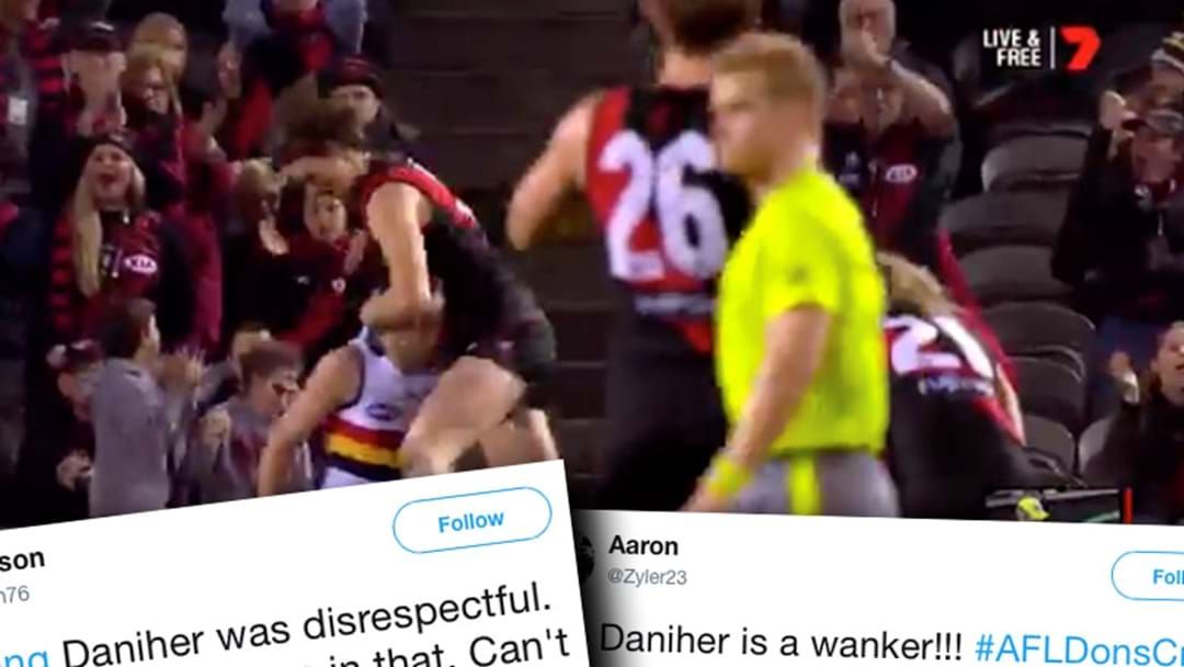 Article heading image for Joe Daniher Has Wound Up Fans With An Odd Goal Celebration
