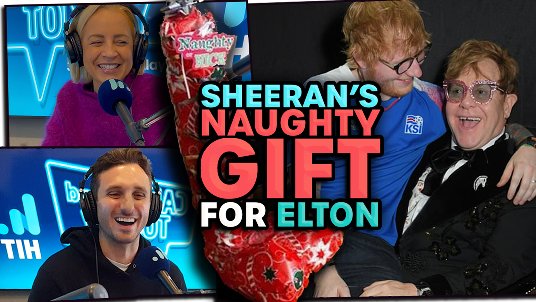 Article heading image for Ed Sheeran's Naughty Gift For Elton John